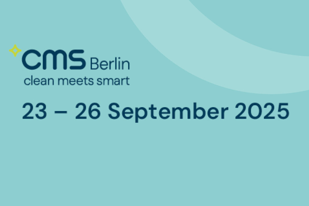 Termin und Logo der Messe CMS in Berlin