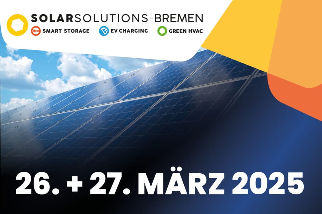 Invitation to the Solar Solutions trade fair in Bremen from 26 to 27 March 2025.