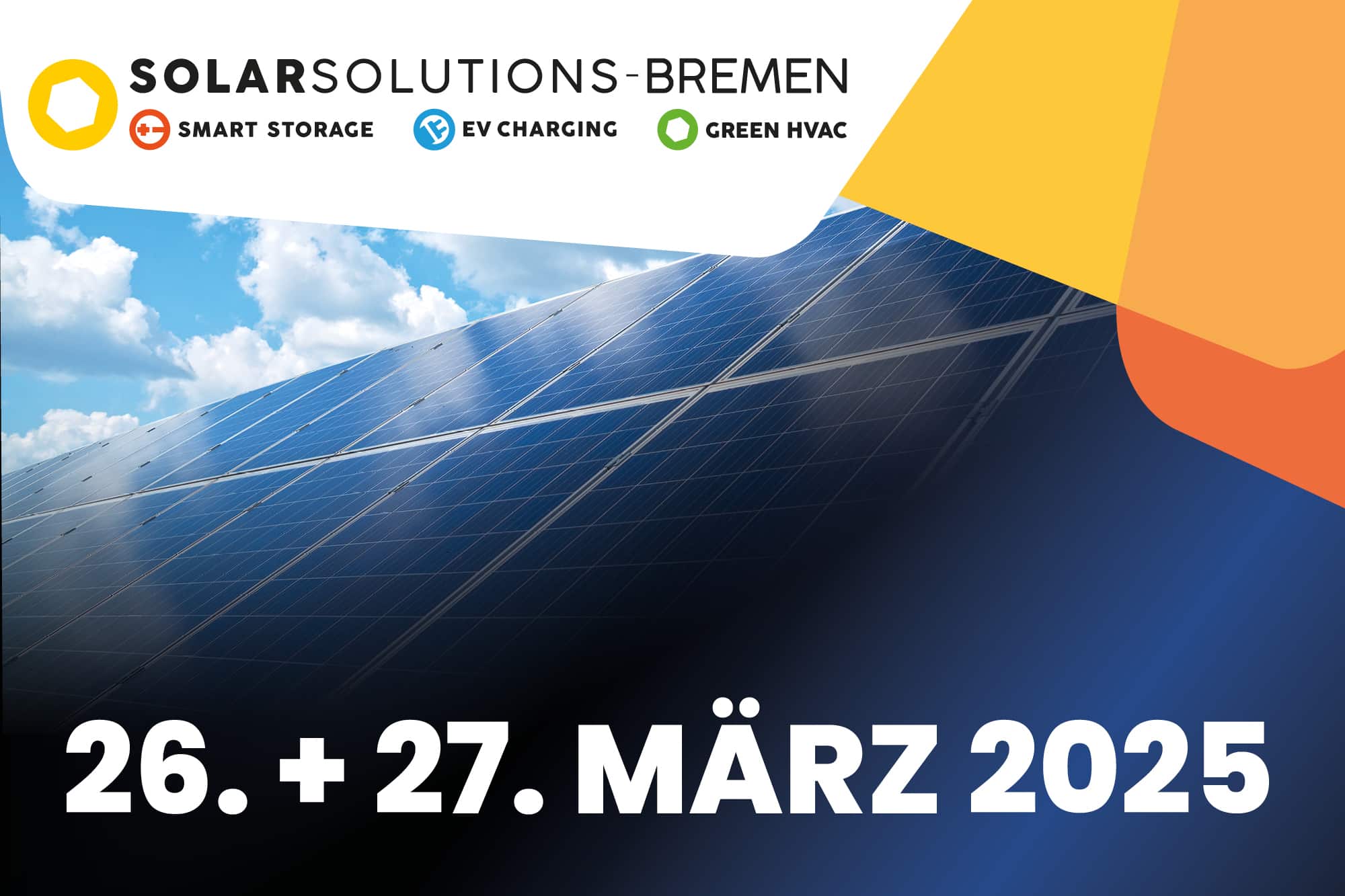 Invitation to the Solar Solutions trade fair in Bremen from 26 to 27 March 2025.