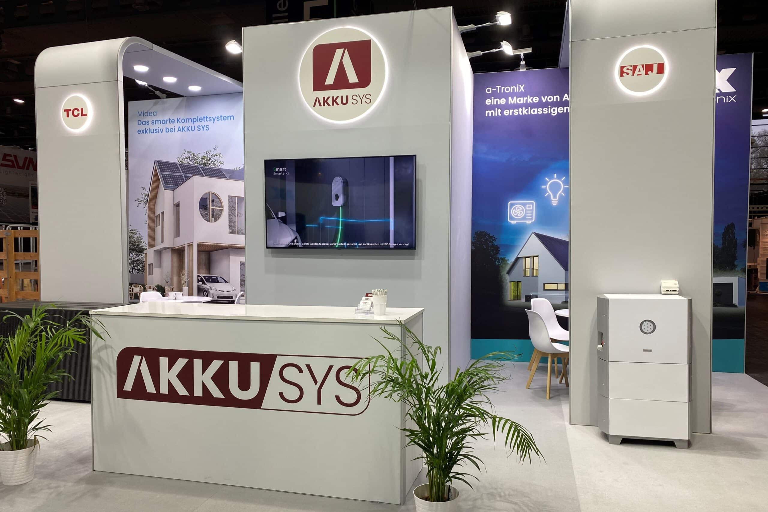 Picture of an AKKU SYS exhibition stand.