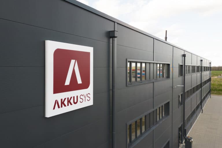 Logistics location of AKKU SYS GmbH in Süderholz.