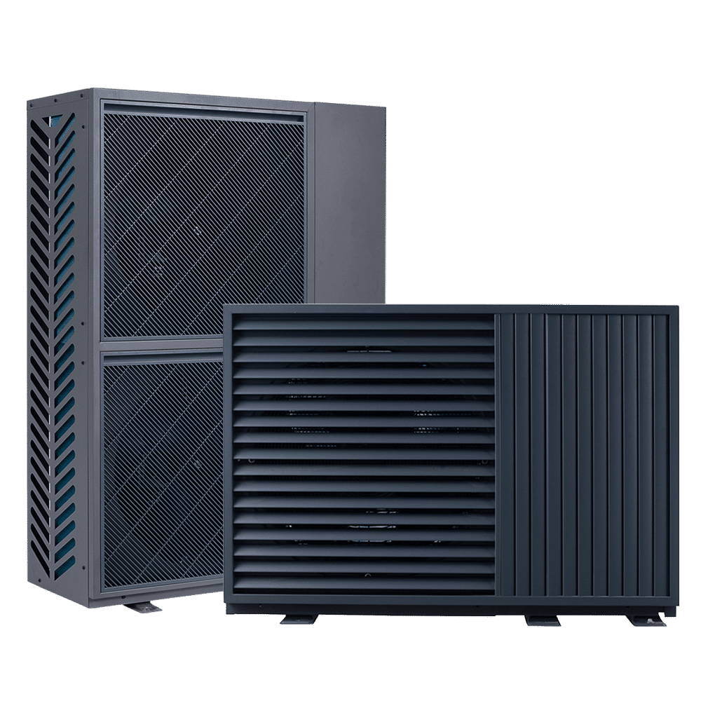 Black air-to-water heat pumps from the manufacturer a-TroniX.