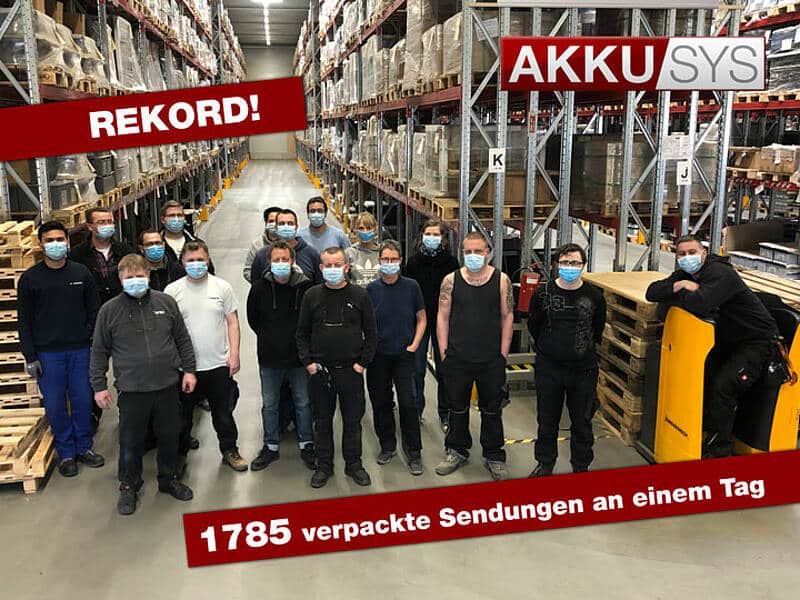 1785 verpackte Sendungen an einem Tag